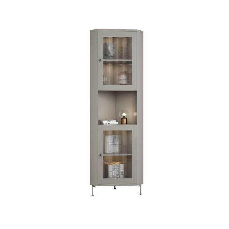 15.75" L * 15.75" W Storage Cabinet with Shelf and Glass Doors Triangle Cabinet