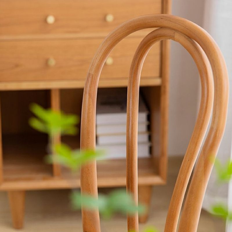 Wood Modern Style Side Chair Open Back Dining Chair for Dining Room