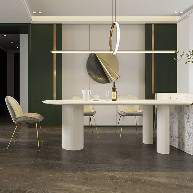 Contemporary 3-foot Dining Table Stone Dining Room Furniture for Home