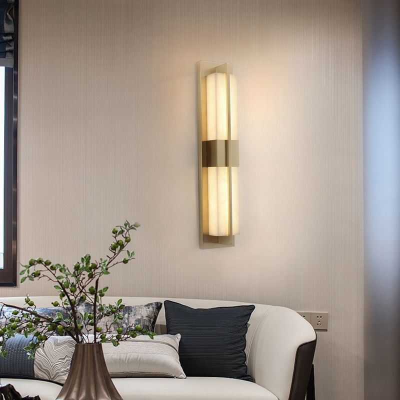 Eigentijdse muurlichtwagentjes met marmeren schaduw voor slaapkamer woonkamer