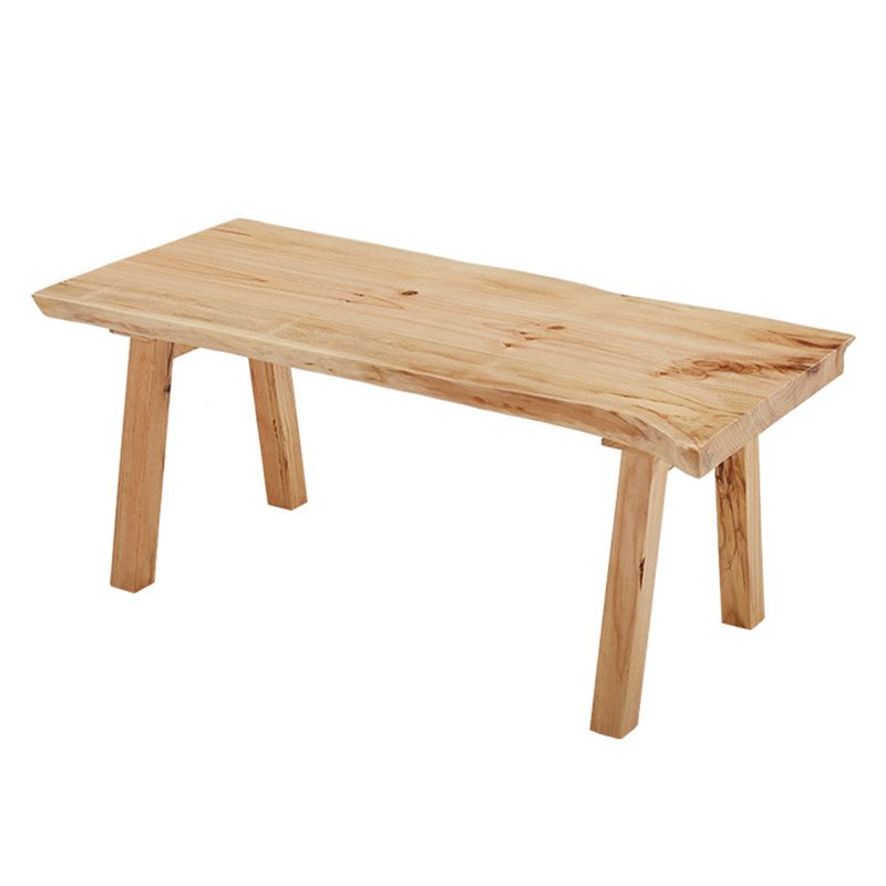 Rectangle Wood Dining Table Modern Pine Table in Nature with 4 Legs for Restaurant