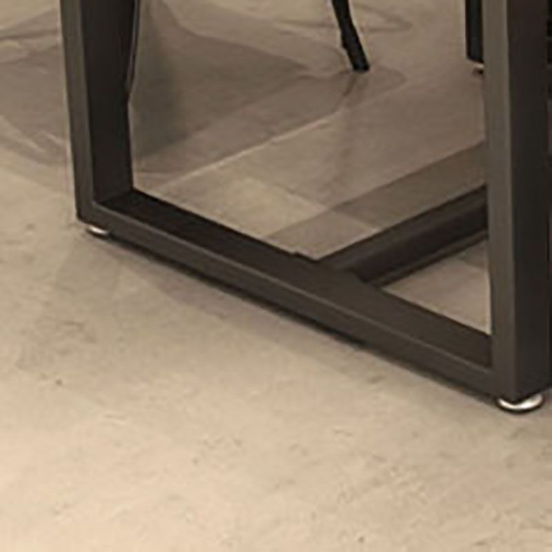 Industrial Rectangle Dining Room Table Solid Wood Trestle Base Dining Table