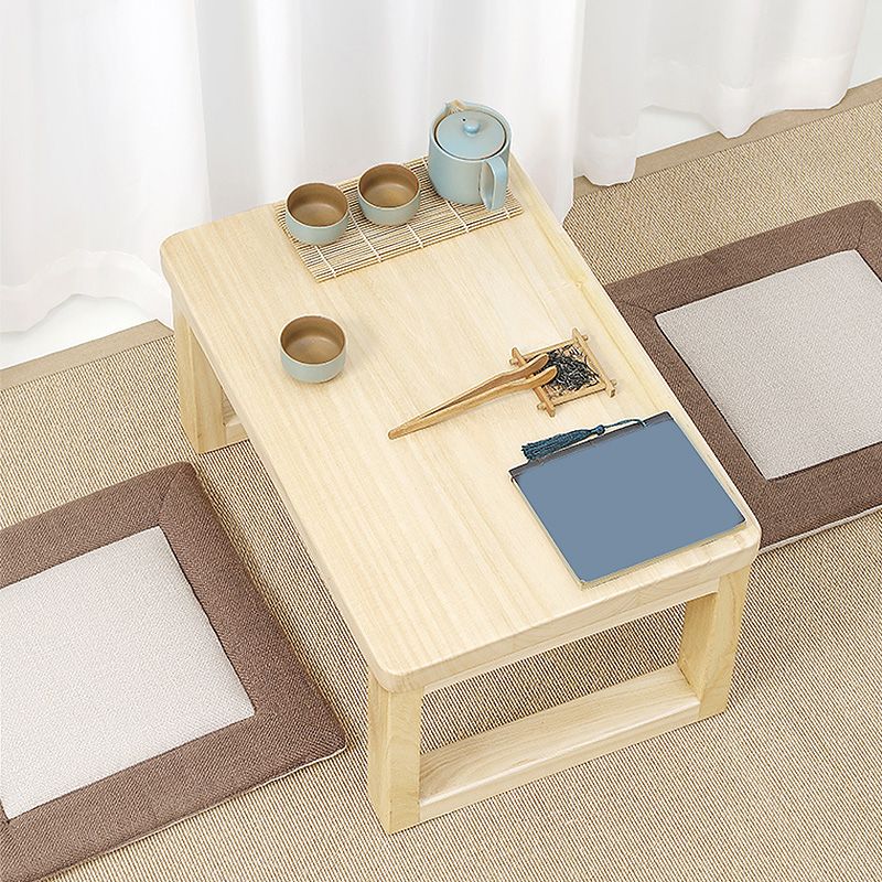 Modern Style Wooden Base Top Rectangular Coffee Table for Apartment