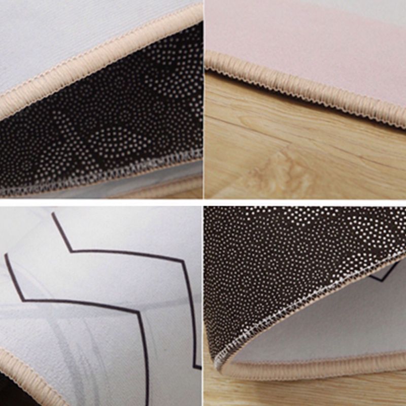 Relaxing Abstract Pattern Rug Multicolor Blended Indoor Rug Machine Washable Stain-Resistant Area Carpet for Bedroom