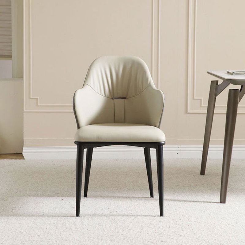 Industrial Arm Chair Metal Wingback Dining Room Chair for Dining Room