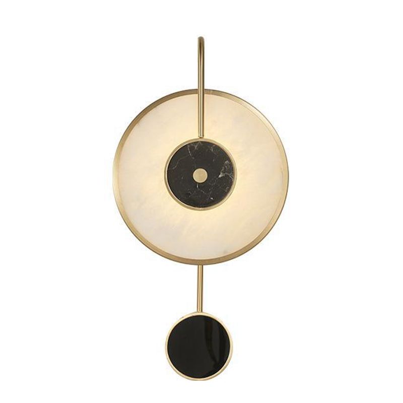 Modern Single Golden Wall Mounted Sconce Glass Wall Light for Bedroom