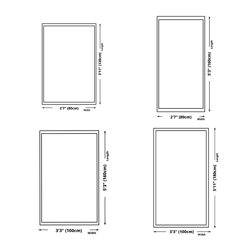 Stylish Medallion Pattern Area Carpet Red Traditional Area Rug Anti-Slip Rug for Living Room