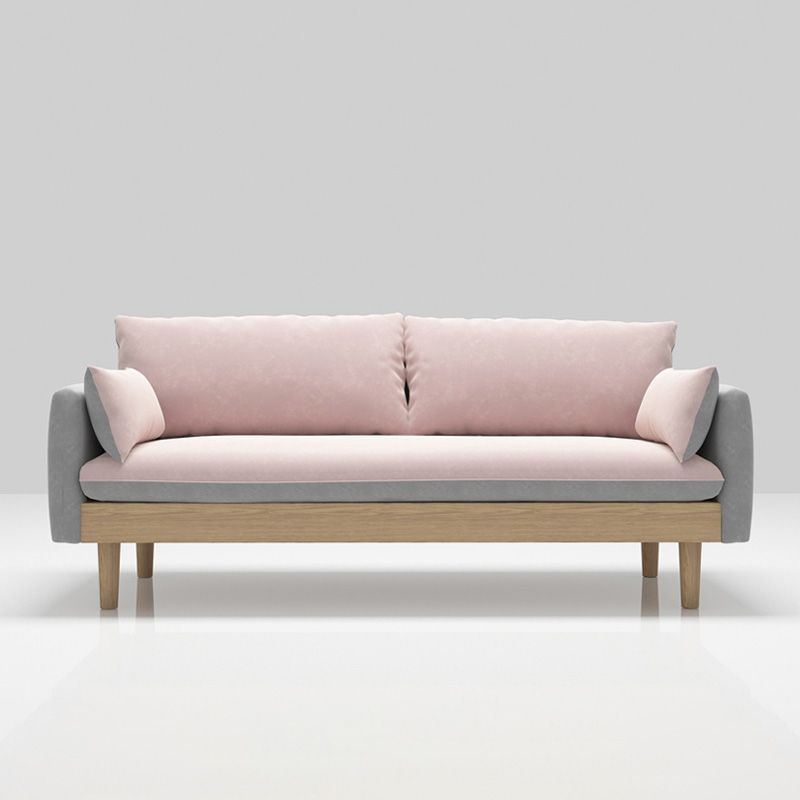 Back sciolto 29,52 "d x 29,92" divano di divano in legno in legno scoperto