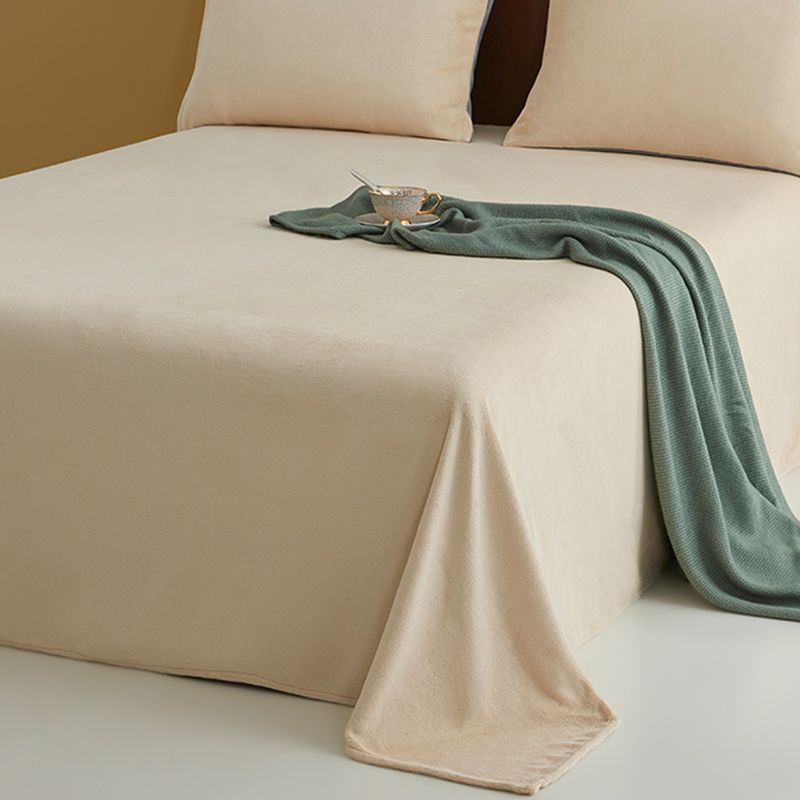Super Soft Bed Sheet Set Modern Flannel Fitted Sheet for Bedroom