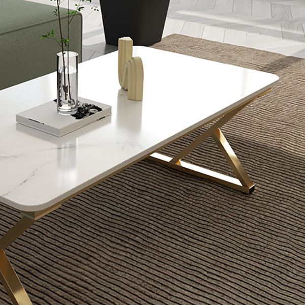 Modern Trestle Coffee Table SlateRectangle Coffee or End Table