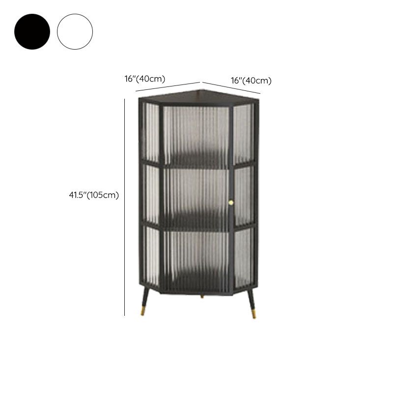 Contemporary China Cabinet Metal Storage Cabinet for Dining Room