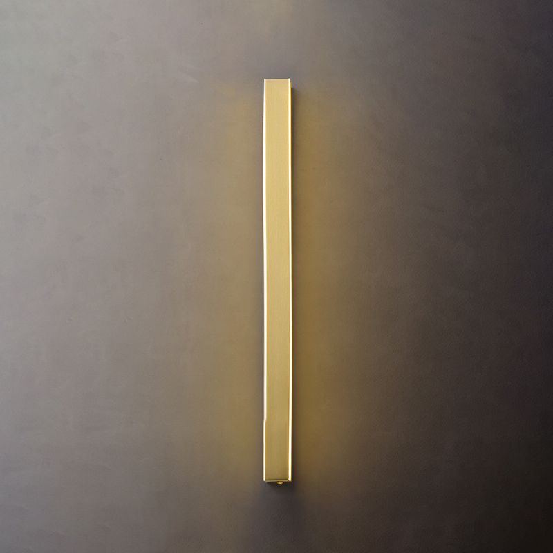 Modern Metal Wall Sconce Linear Shape Wall Light with Acrylic Shade for Bedroom