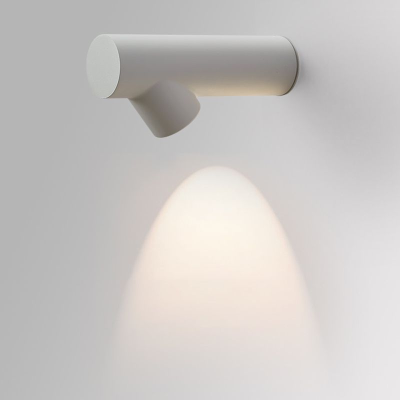 Aluminum LED Wall Fixture in Black / White Finish Modern Wall Spotlight