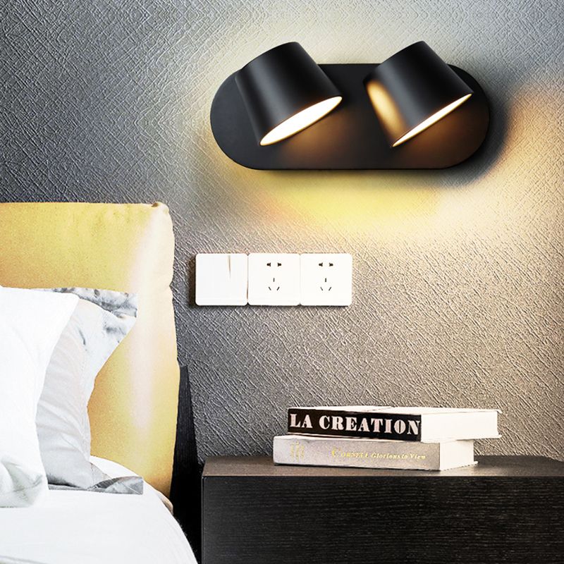 Moderne Kegel Flush Mont Mall Lights Aluminium Wandmontage Leuchte für Schlafzimmer