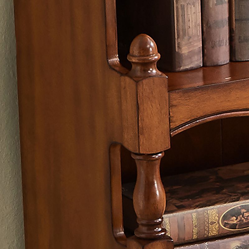 Contemporary Closed Back Bookshelf Vertical Solid Wood Bookcase