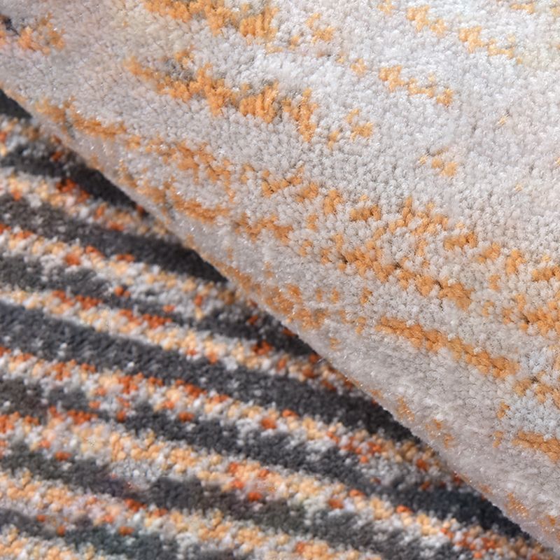 Simplicity Area Rug Abstract Round Rug Polyester Washable Rug for Home Decor