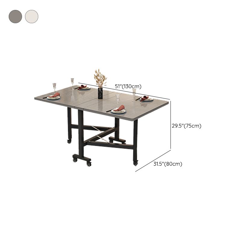 Modern Extendable Table Rectangle Dining Table for Dining Room
