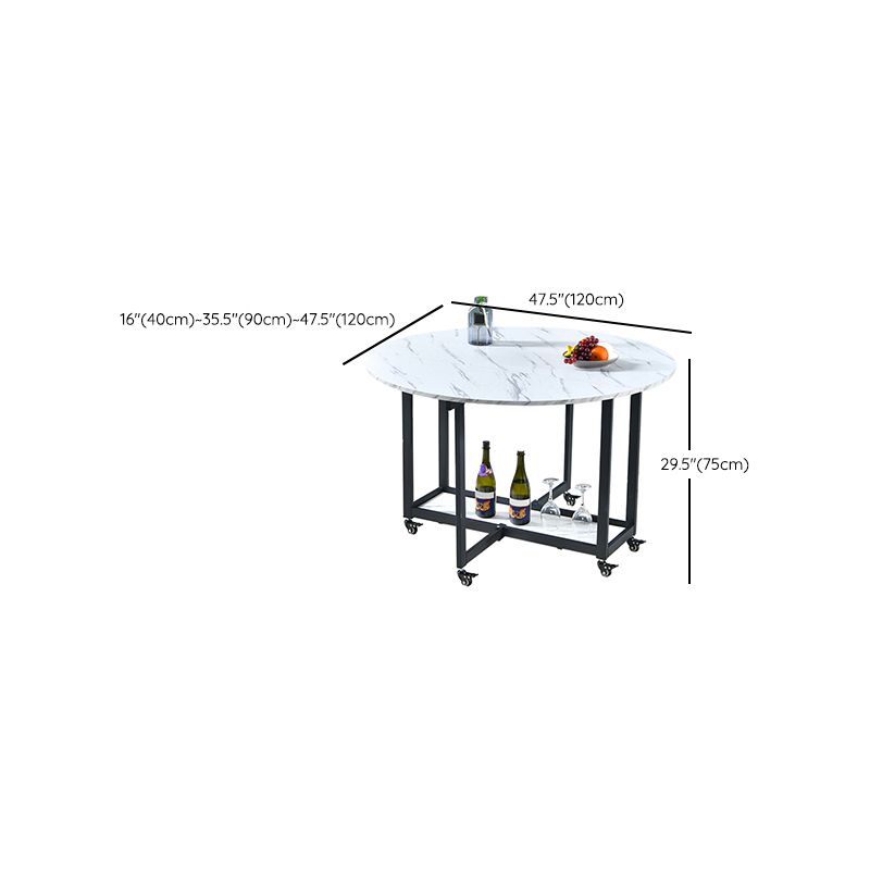 Extendable Dining Table Round Dining Table for Kitchen Dining Room