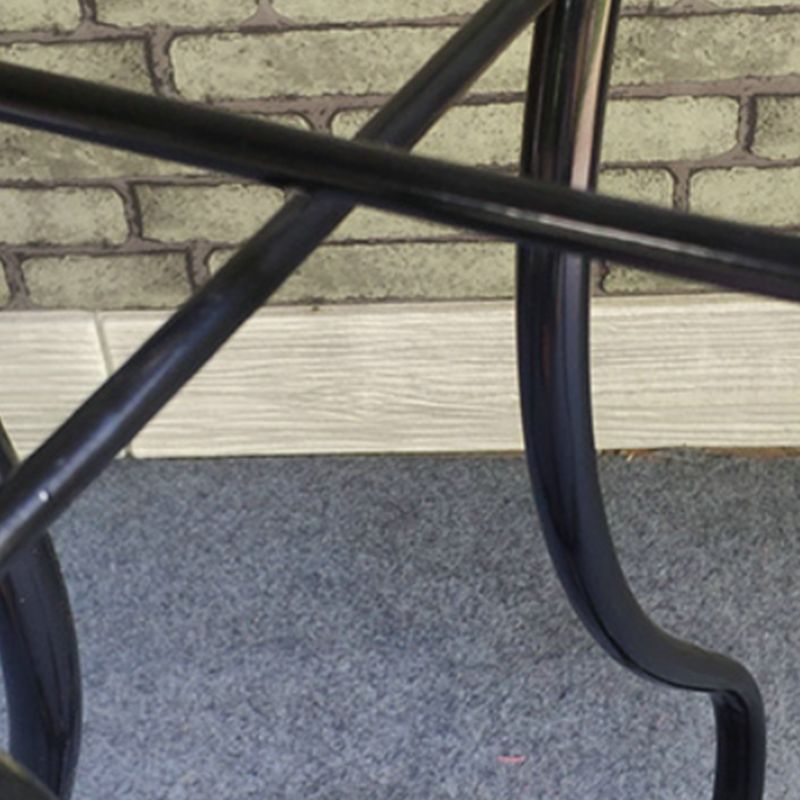 Contemporary Solid Wood End Table Metal Frame Gross Legs Sofa Side Accent Table