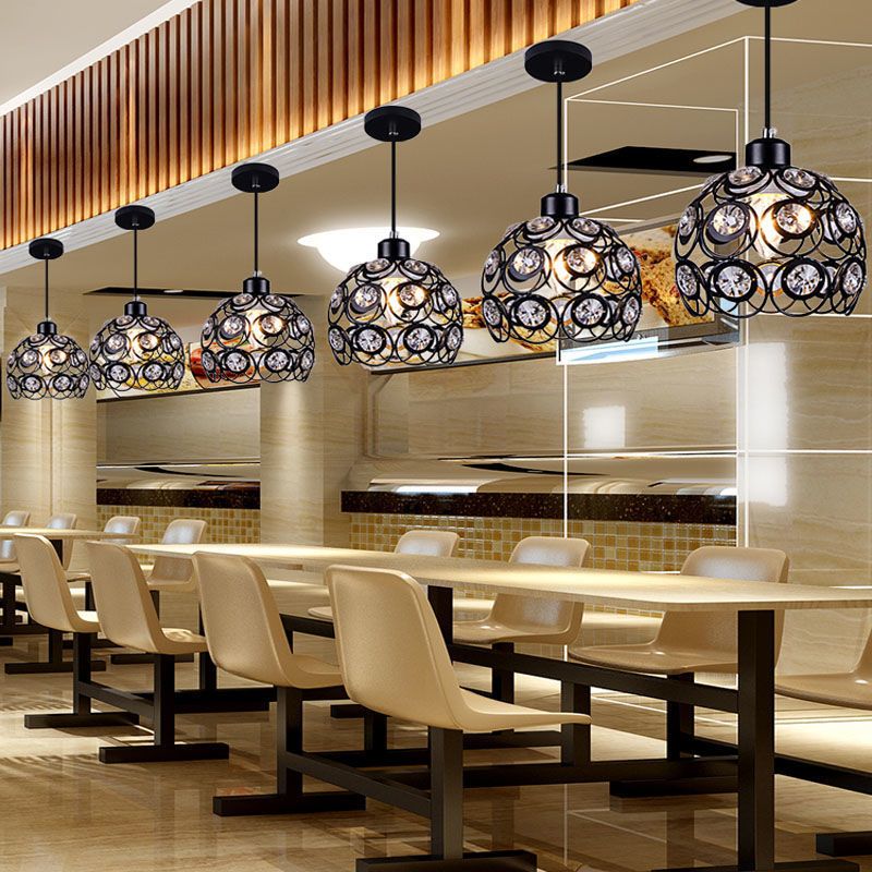 Accoglienza a ciondolo a ciondolo Globe Simplicity Crystal Crystal Dinning Room a sospensione Luce a sospensione