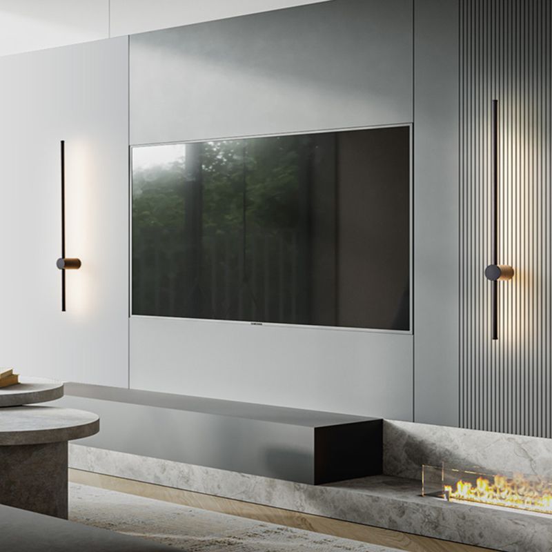 Moup de montant à bande longue lumière simple, application murale de surface LED simple pour le couloir