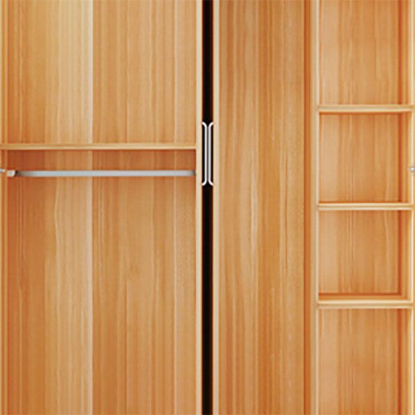 Contemporary Style Wardrobe Armoire Wood Combination Armoire for Bedroom