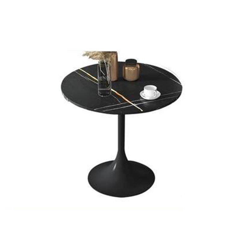 Modern Style Sintered Stone Dining Set Round 1/2/5 Pieces Dining Set for Home Use