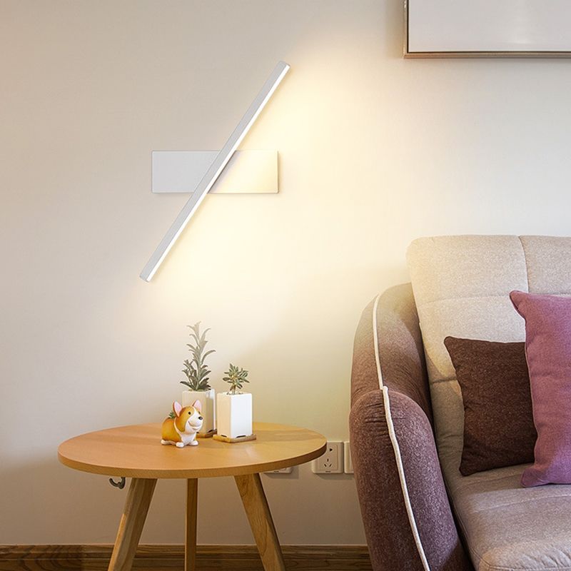 Modern Style Wall Mount Light Rotatable LED Wall Light with Silica Gel Shade for Bedroom