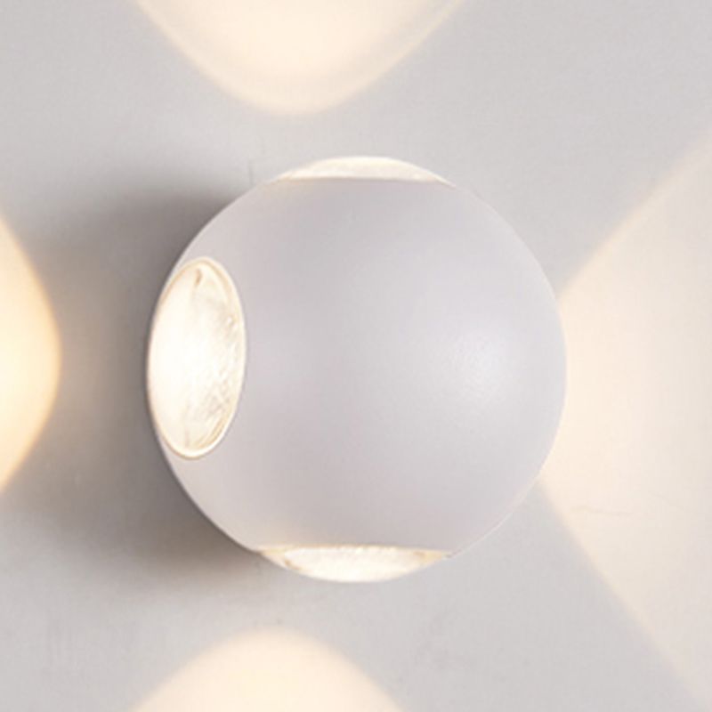 Ball Shade Metal Wall Sconce Modern Style Multi Lights Wall Mount Lighting