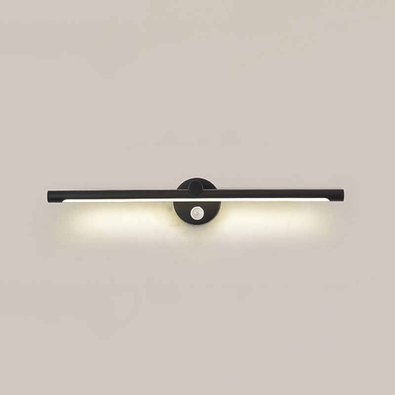 1 Light Linear Vanity Lighting Fixtures Modern Style Metal LED Mirror Lights