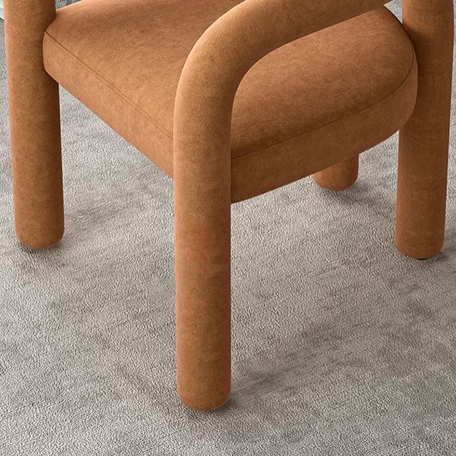 Silla de comedor estilo moderno Silla auxiliar con brazo de cocina y patas de metal
