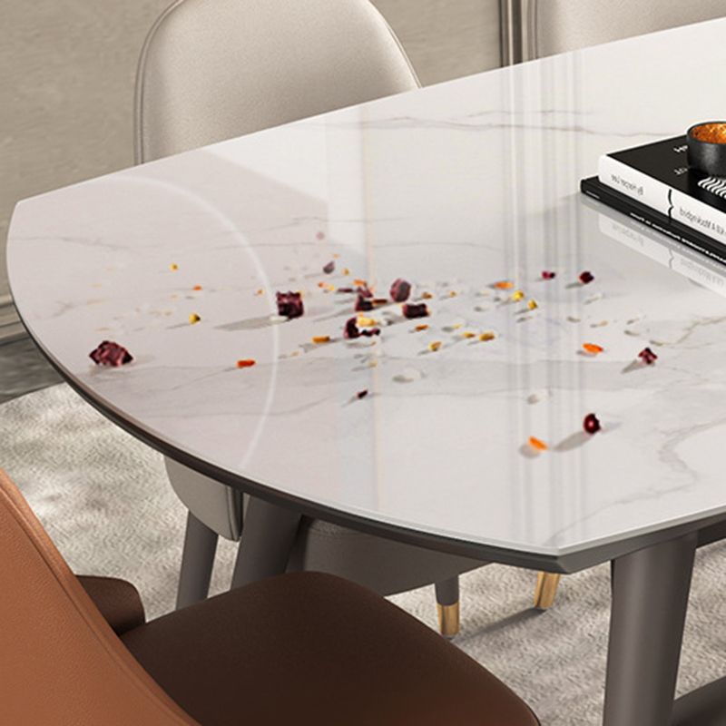 Contemporary Stone Dining Set 1/2/5/7 Pieces Dining Furniture for Home