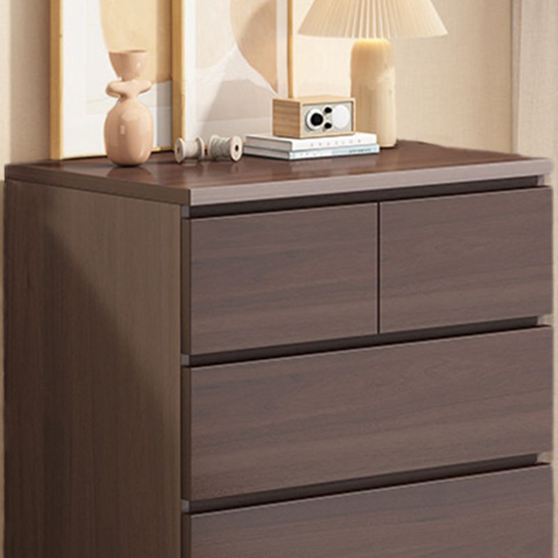 Ultra-Modern Lingerie Chest Wood Vertical Storage Chest with Drawers for Bedroom