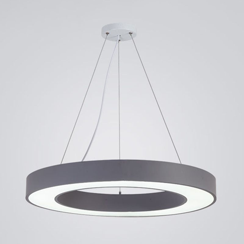 Forme de bague en métal La lumière suspendue style moderne 1-Light Hanging Mount Fixture pour la maternelle