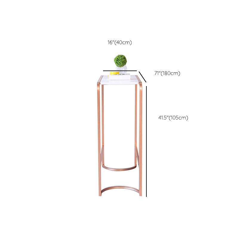 Glam Rectangular Pub Table Set 1/2 Pieces Counter Height Pub Set