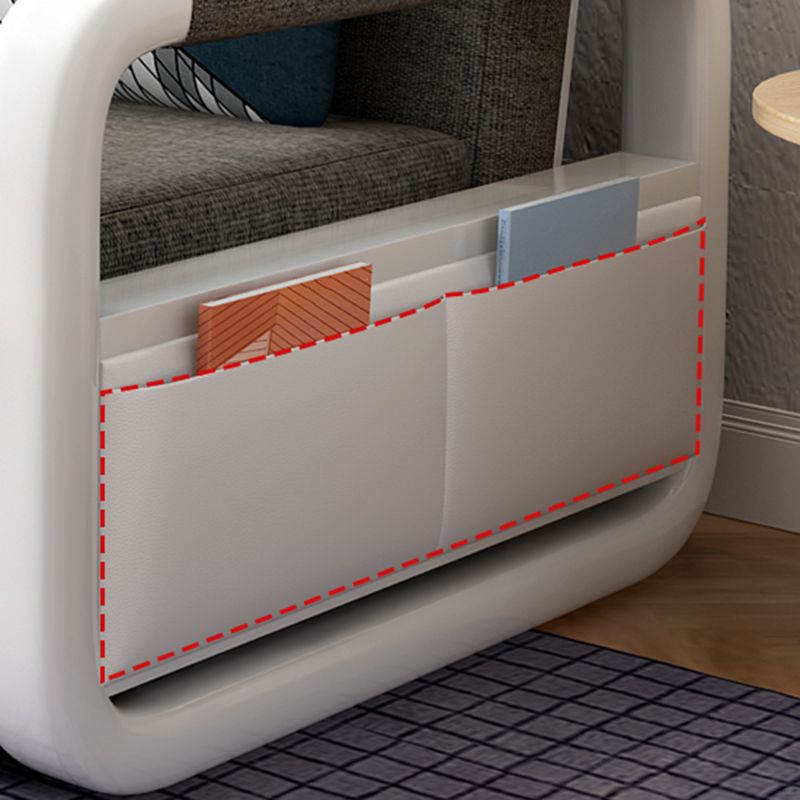 35" Wide Contemporary Sleeper Sofa Futon Storage Sleeper Sofa