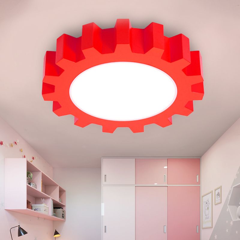 Metal Gear Ceiling Mount Light Cartoon LED Ceiling Light for Kindergarten