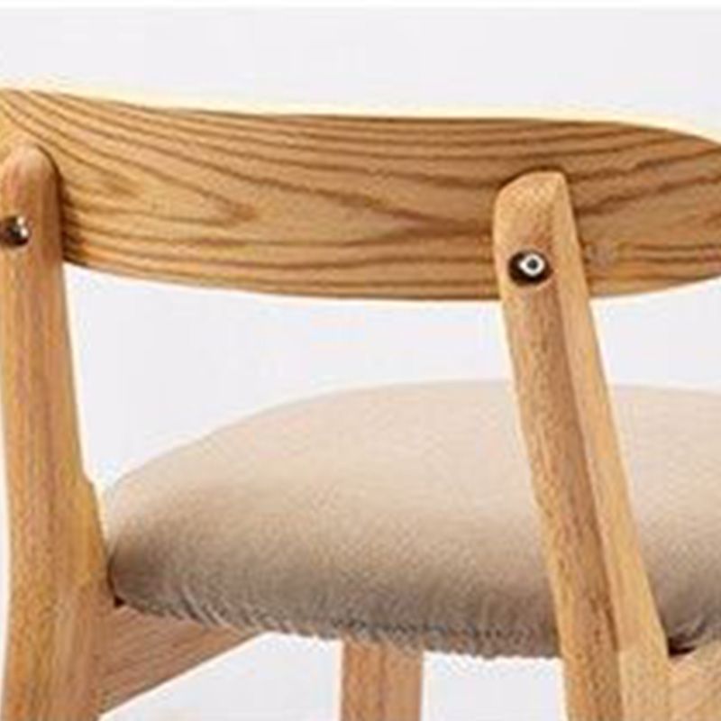 Industrial Armless Backrest Counter Stool Rubber Wood Cafe Bar Stool with Pedal