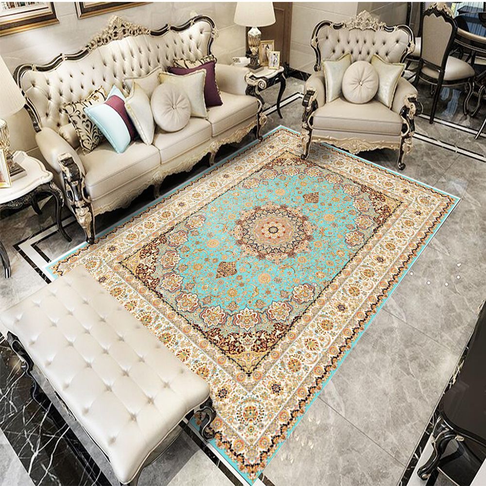 Antike Medaillon -Druckteppich Polyester Innenteppich -Teppichfleck -Widerstands -Fläche Teppich für Wohnzimmer