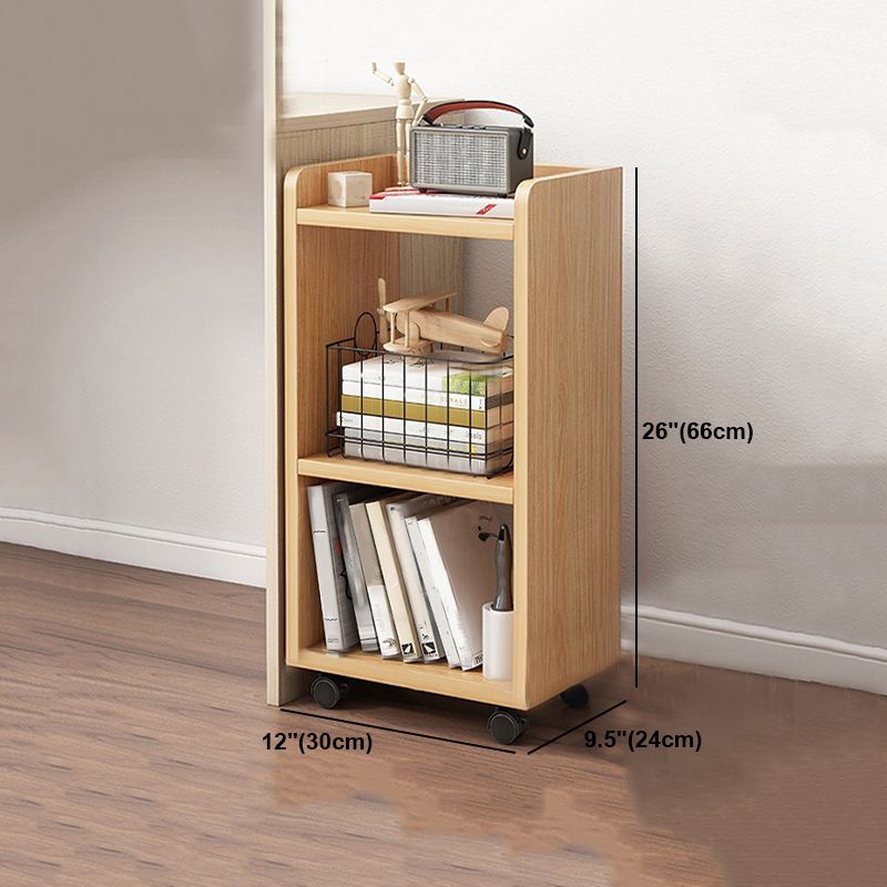 Contemporary Style Bookcase Wooden Book Shelf for Home Office
