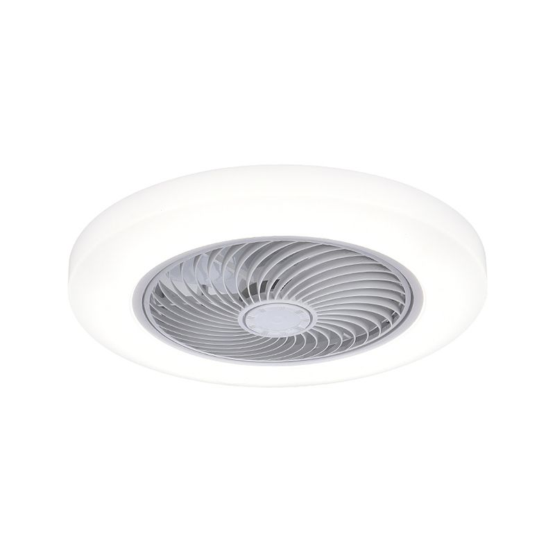 Modern Round Fan Light Metal Colorful Flush Mount Light for Living Room