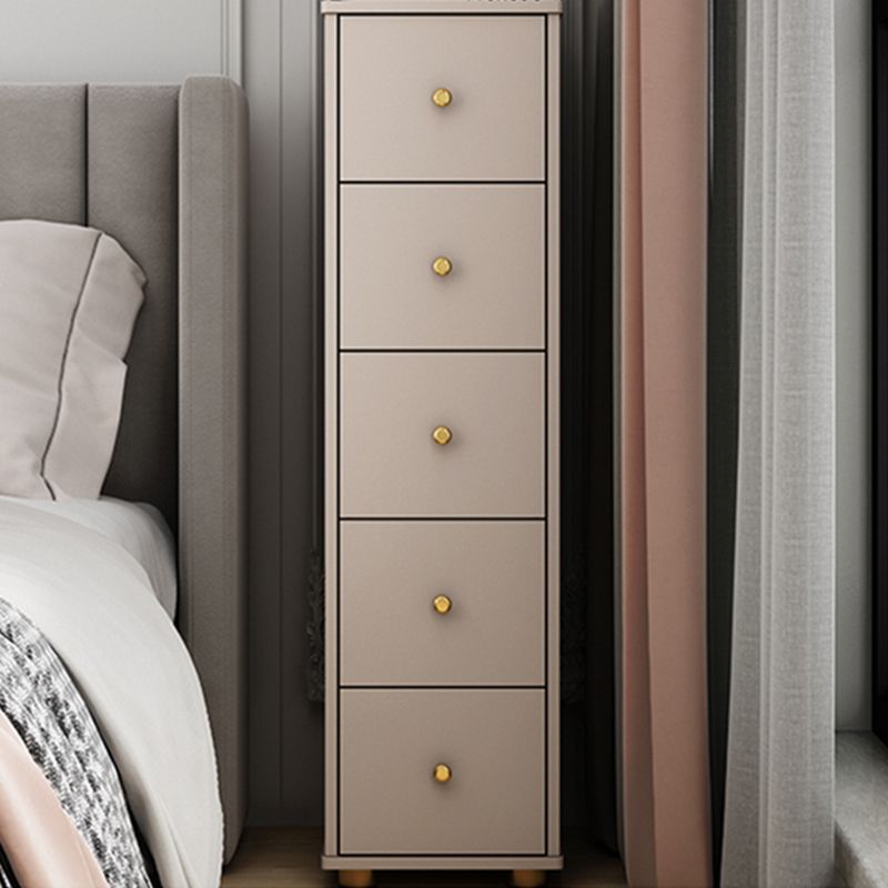 Modern Rectangle Side Cabinet Wood Knobs Storage Cabinet with Drawer
