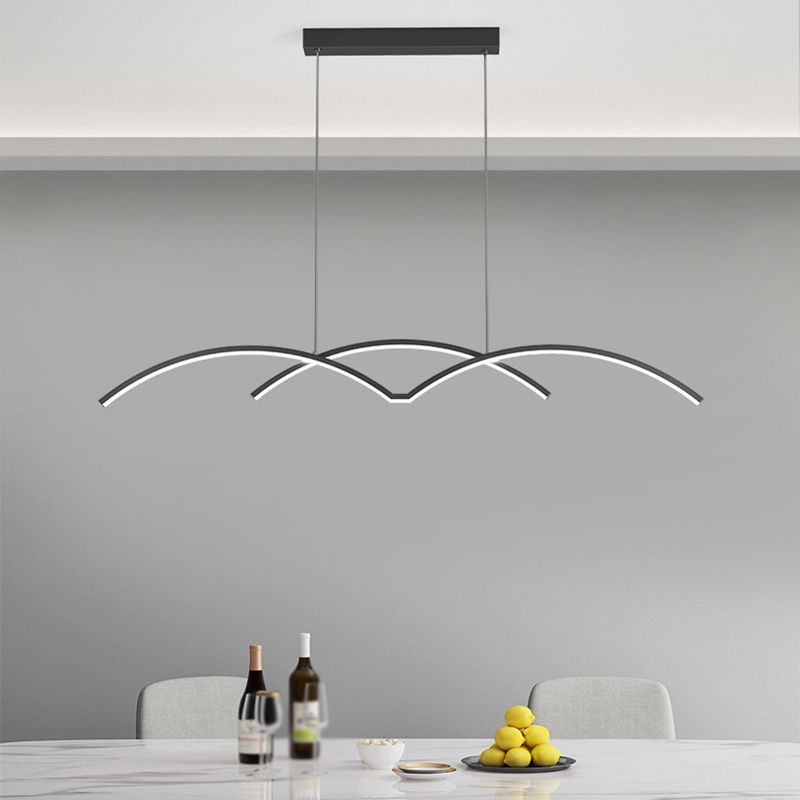 Modernism Kitchen Island Lighting LED Golden/Black Ceiling Light for Home