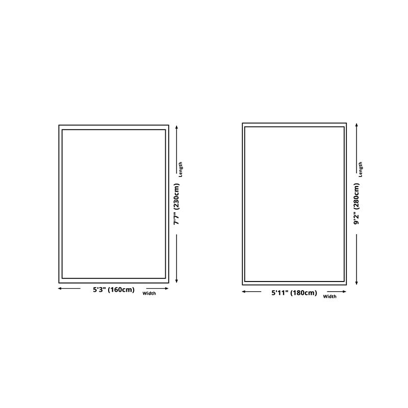 Stylish Area Carpet Contrast Panel Polyester Rug Living Room Indoor Rug with Non-Slip Backing