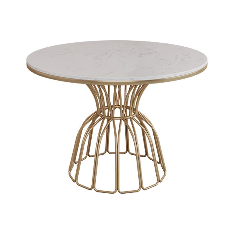 Glam 1/4/5 pièces en jeu de restauration ronde ensemble de table à manger en pierre fritté pour usage domestique