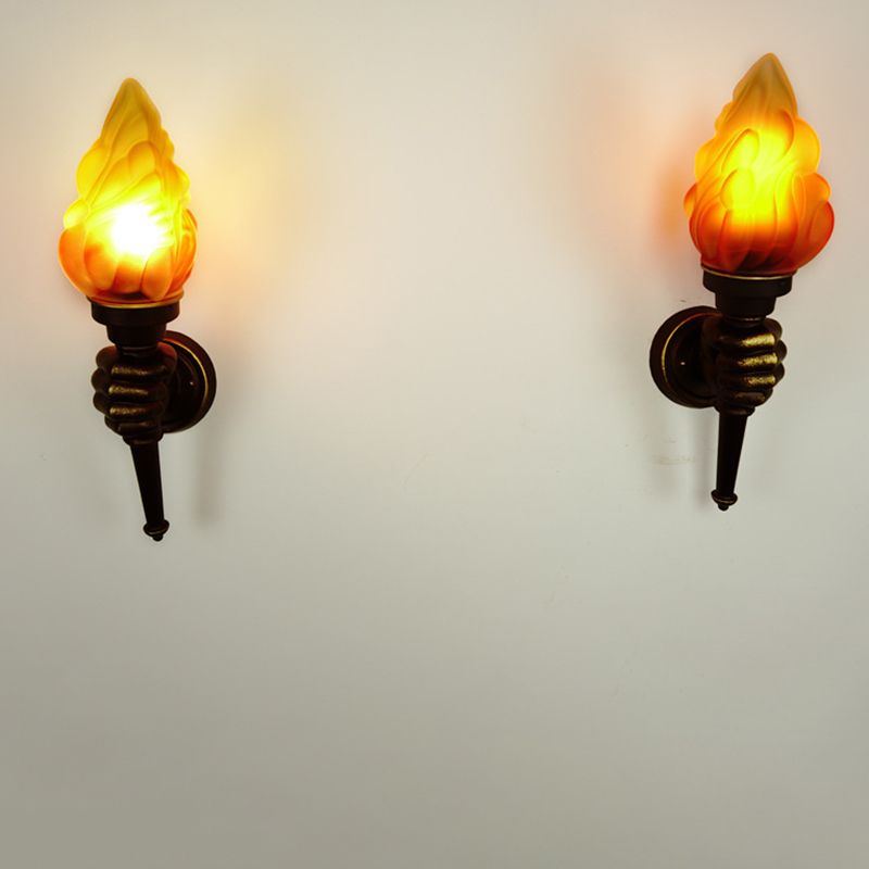 1 Light Geometric Wall Light Fixture Contemporary for Living Room