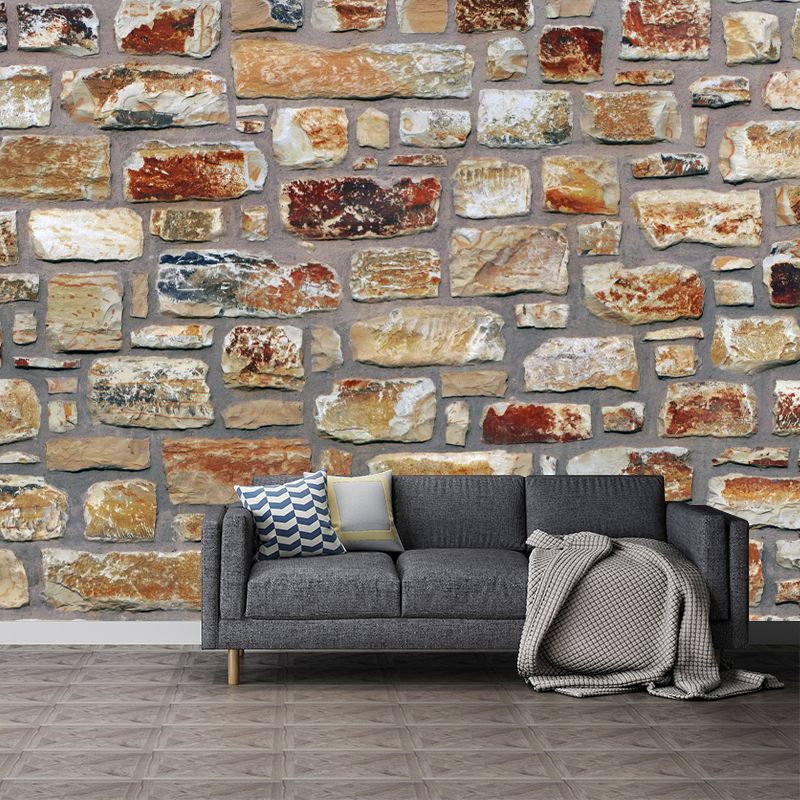 Industrial Style Brick Wall Mural for Living Room Bedroom Dining Room, Waterproofing