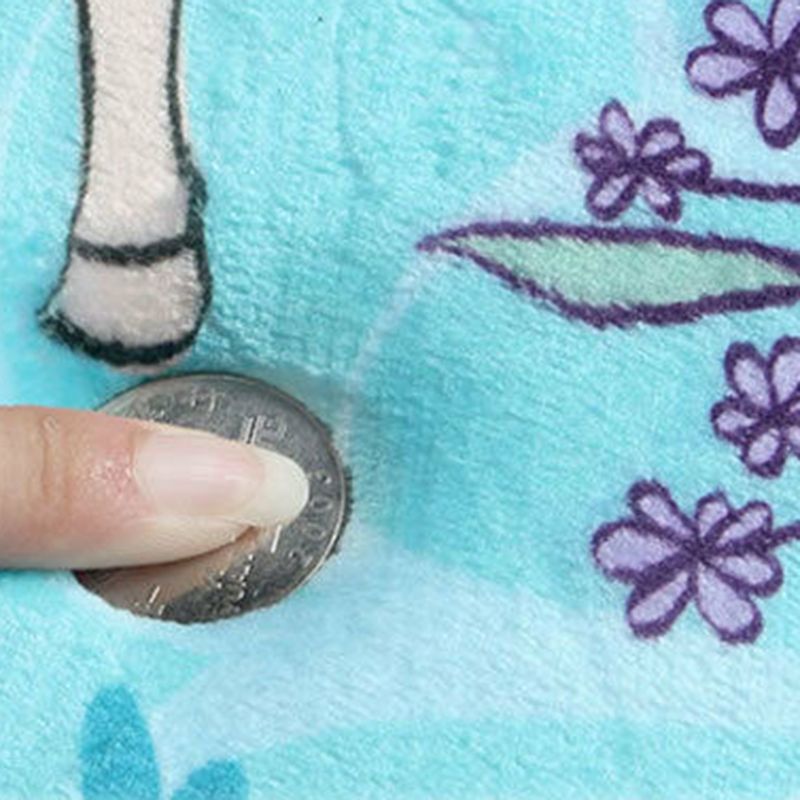 Light Modern Rug Polyester Santa Claus Area Rug Non-Slip Backing Rug for Drawing Room