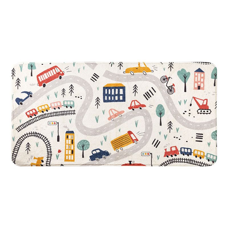 Tapis de couleur de contraste de tapis orange moderne Tapis lavable pour la décoration intérieure