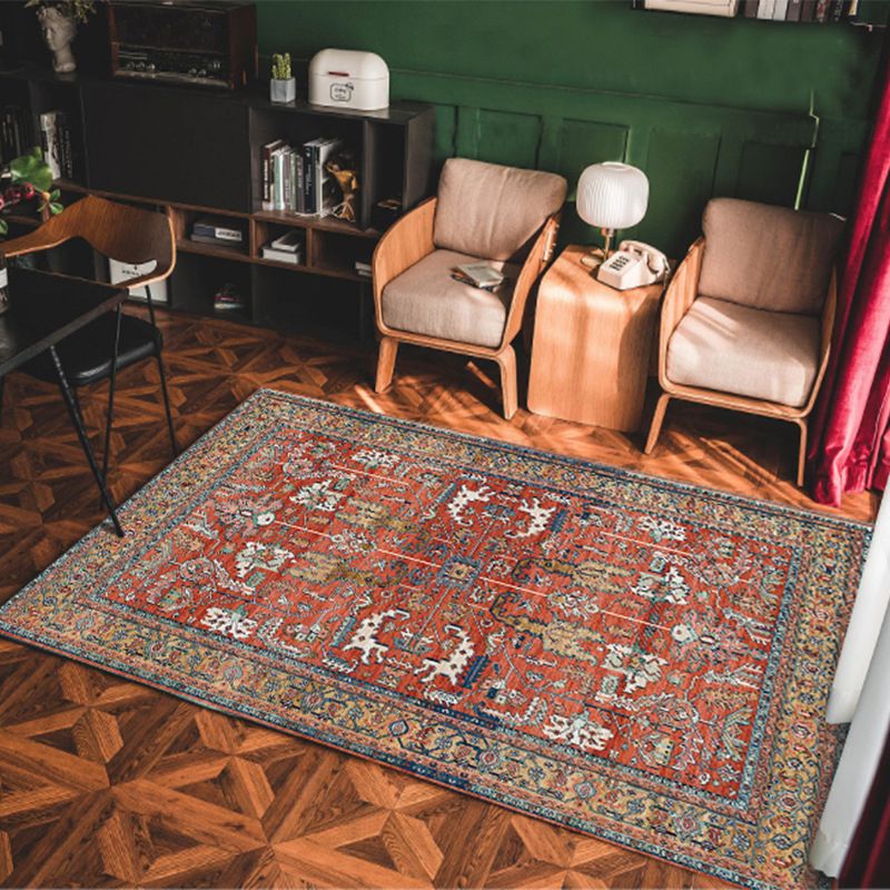 Multi-farbige Americana Teppich Polyster Geo gemustert in Indoor Teppich Haustierfreundliche Nicht-Schlupf-Hinterfläche Teppich zur Dekoration